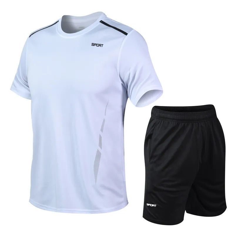 Ensemble Sport Homme 2 Pièces – Séchage Rapide & Respirant | Running, Fitness, Randonnée