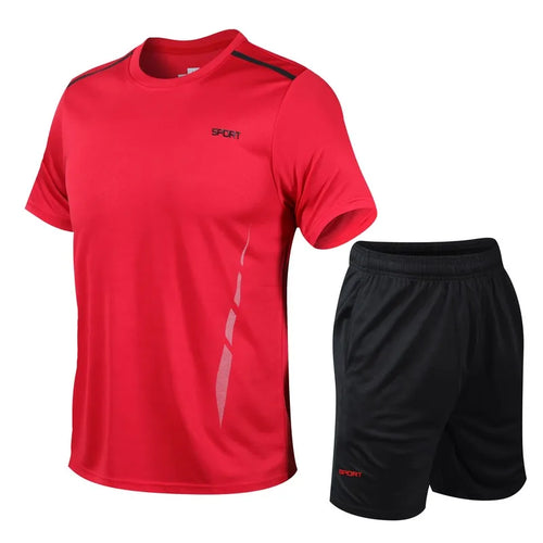 Ensemble Sport Homme 2 Pièces – Séchage Rapide & Respirant | Running, Fitness, Randonnée
