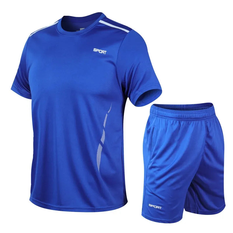 Ensemble Sport Homme 2 Pièces – Séchage Rapide & Respirant | Running, Fitness, Randonnée